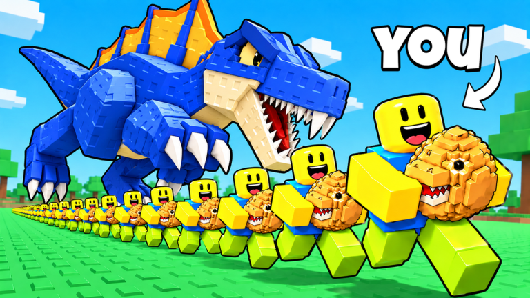 Official Clone to Steal Eggs artwork: a blue creature follows a group of clones carrying eggs.
